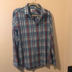 Plaid button down